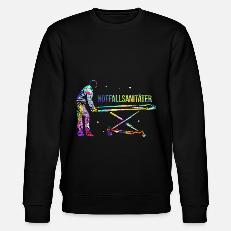 Emergency Paramedic Gift - Stanley/Stella CHANGER Unisex Organic Sweatshirt - black