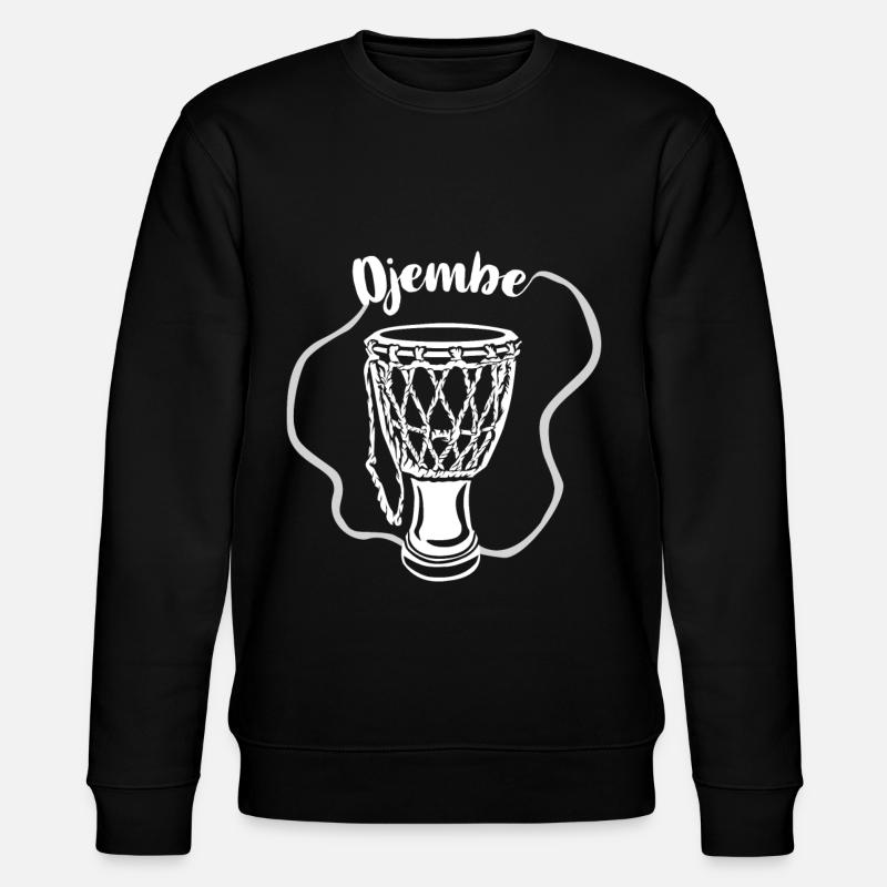 Djembe gift - Stanley/Stella CHANGER Unisex Organic Sweatshirt - black