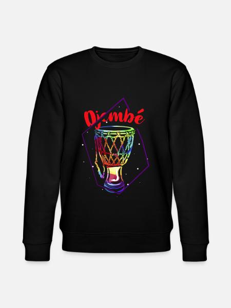 Djembe gift - Stanley/Stella CHANGER Unisex Organic Sweatshirt - black