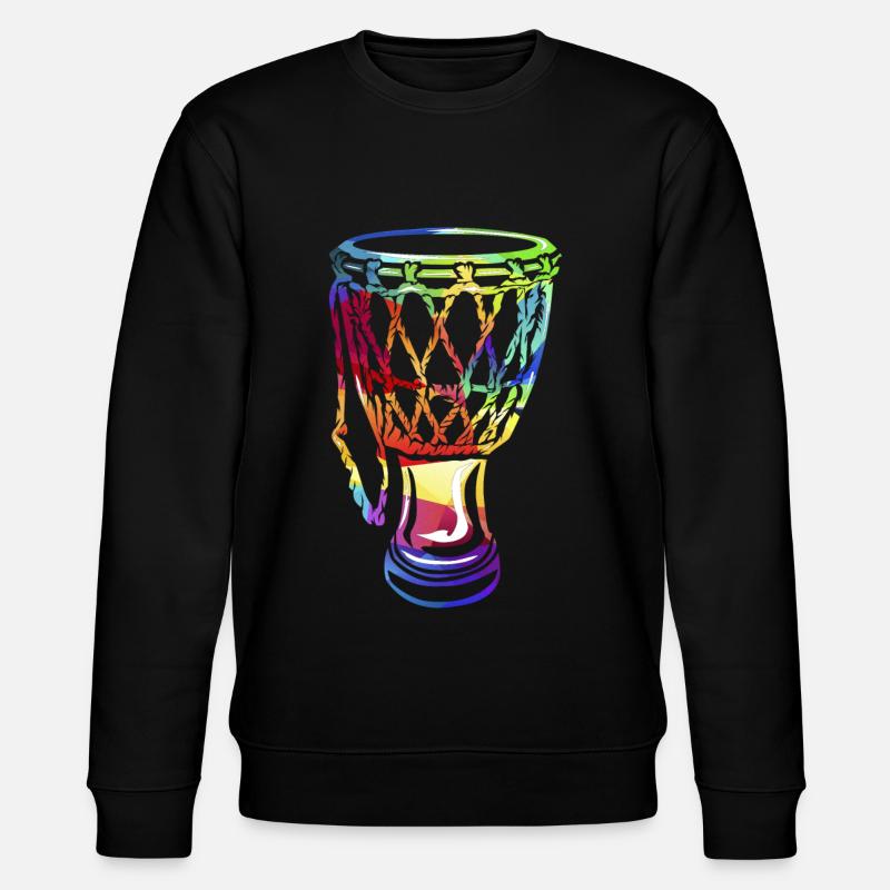 Tambour de djembé - Sweat bio CHANGER Stanley/Stella Unisexe - noir