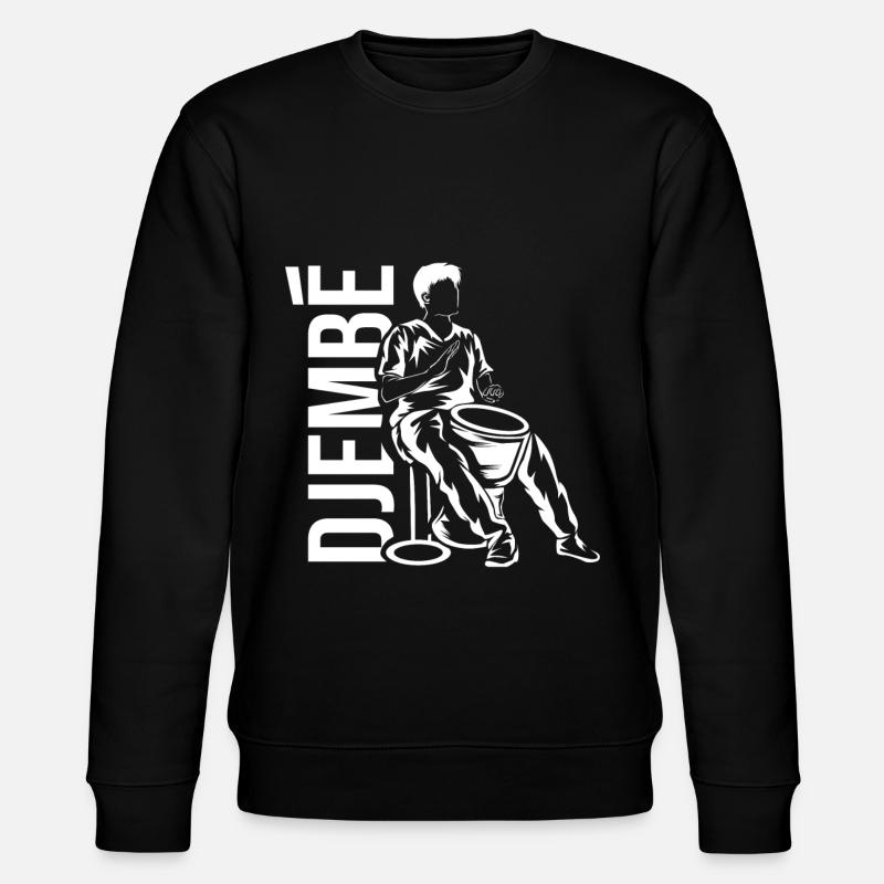 Djembe drum - Stanley/Stella CHANGER Unisex Organic Sweatshirt - black