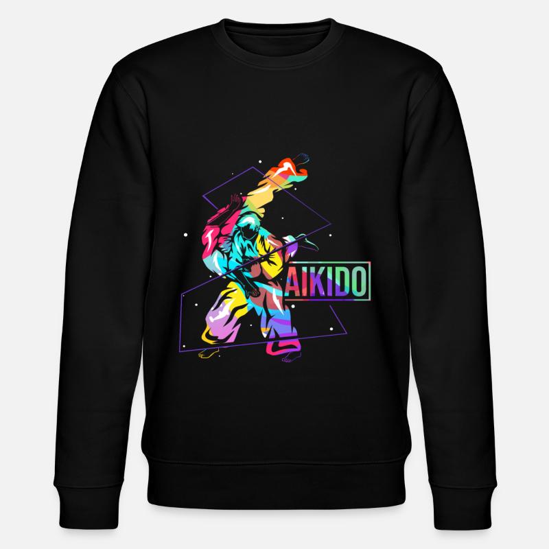 Aikido - Stanley/Stella Unisex Bio-Sweatshirt CHANGER  - Schwarz