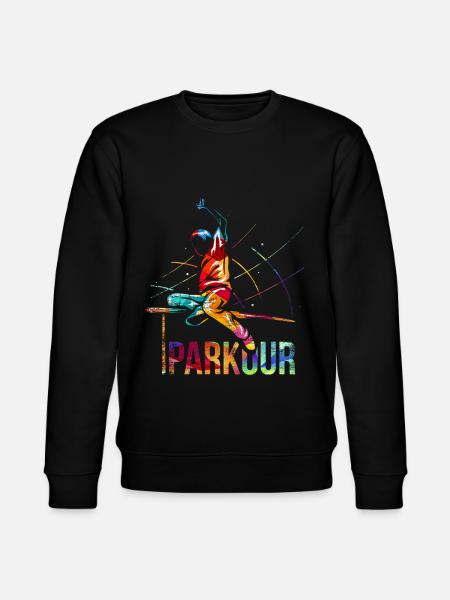 Parkour Gift - Stanley/Stella CHANGER Unisex Organic Sweatshirt - black