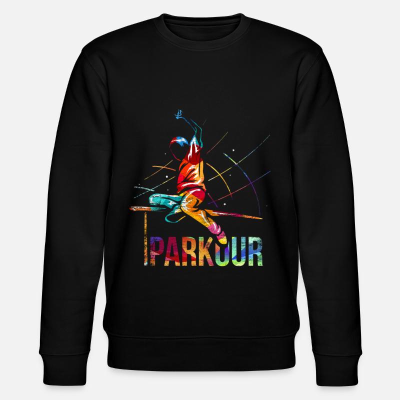 Parkour Geschenk - Stanley/Stella Unisex Bio-Sweatshirt CHANGER  - Schwarz