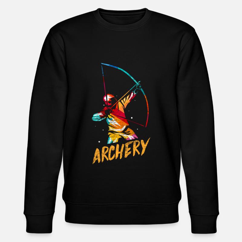 Archery Gift - Stanley/Stella CHANGER Unisex Organic Sweatshirt - black