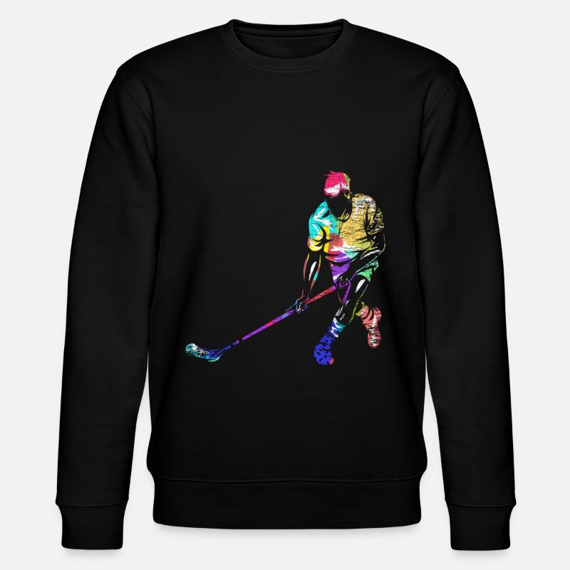 Floorball Geschenk - Stanley/Stella Unisex Bio-Sweatshirt CHANGER  - Schwarz