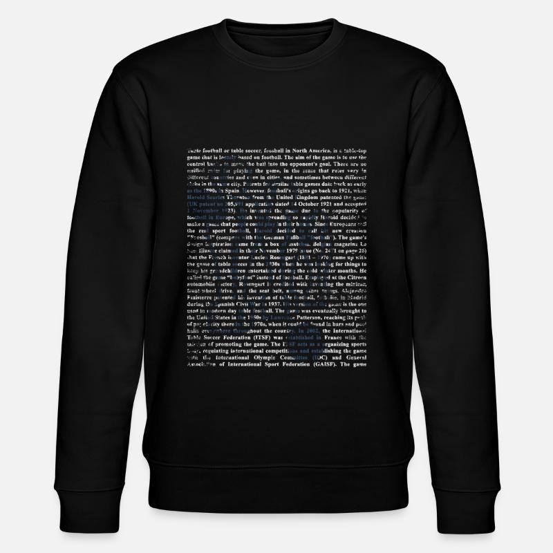 Tischfußball Geschenk - Stanley/Stella Unisex Bio-Sweatshirt CHANGER  - Schwarz