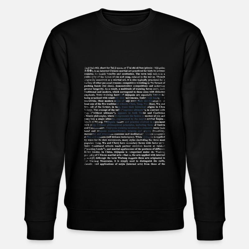 Tai Chi Geschenk - Stanley/Stella Unisex Bio-Sweatshirt CHANGER  - Schwarz