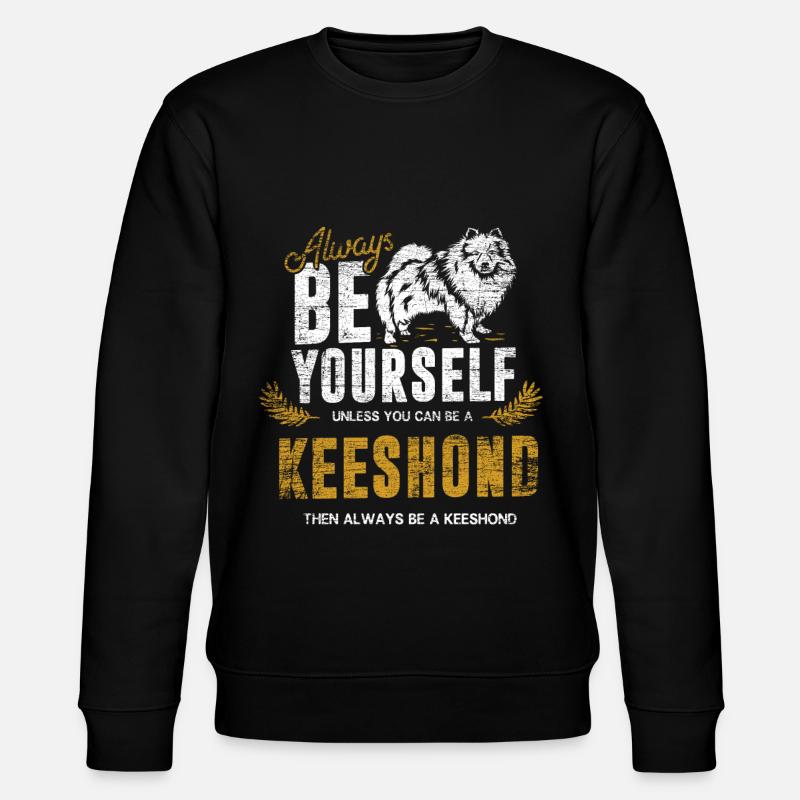 Keeshond gift - Stanley/Stella CHANGER Unisex Organic Sweatshirt - black