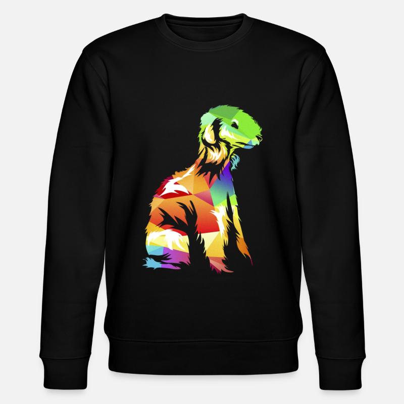 Bedlington Terrier - Stanley/Stella Unisex Bio-Sweatshirt CHANGER  - Schwarz