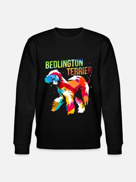 Bedlington Terrier - Stanley/Stella Unisex Bio-Sweatshirt CHANGER  - Schwarz