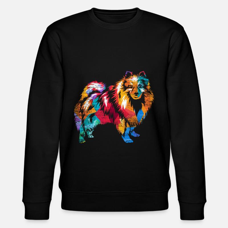 keeshond - Stanley/Stella CHANGER Unisex Organic Sweatshirt - black
