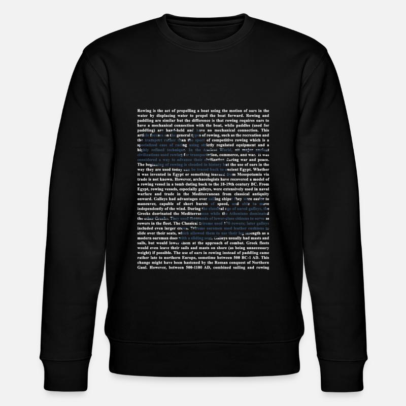 Rudern - Stanley/Stella Unisex Bio-Sweatshirt CHANGER  - Schwarz