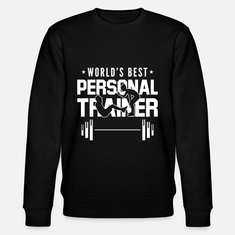 Trainer Fitnesstrainer Geschenkidee - Stanley/Stella Unisex Bio-Sweatshirt CHANGER - Schwarz