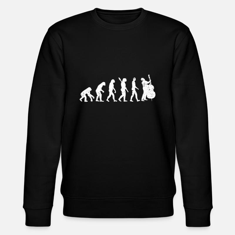 Double Bass Evolution - Stanley/Stella CHANGER Unisex Organic Sweatshirt - black