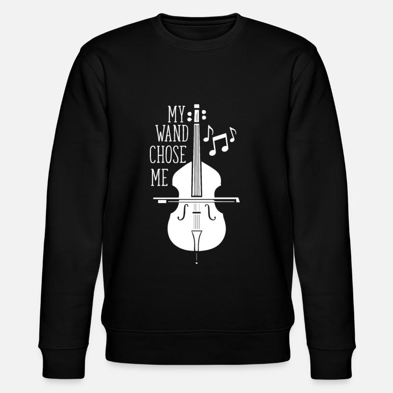 Kontrabass - Stanley/Stella Unisex Bio-Sweatshirt CHANGER  - Schwarz