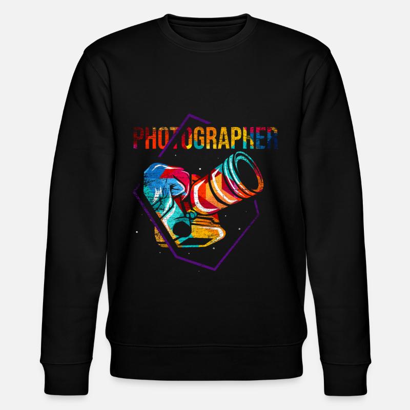 Photographe caméra cadeau - Sweat bio CHANGER Stanley/Stella Unisexe - noir