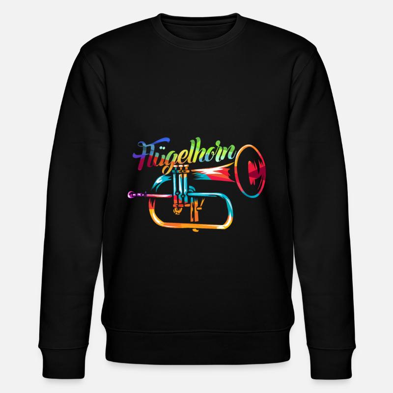 Flügelhorn Geschenk - Stanley/Stella Unisex Bio-Sweatshirt CHANGER  - Schwarz