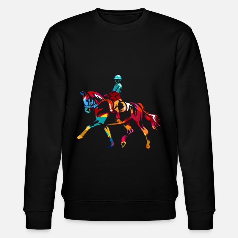 Dressur Geschenk - Stanley/Stella Unisex Bio-Sweatshirt CHANGER  - Schwarz