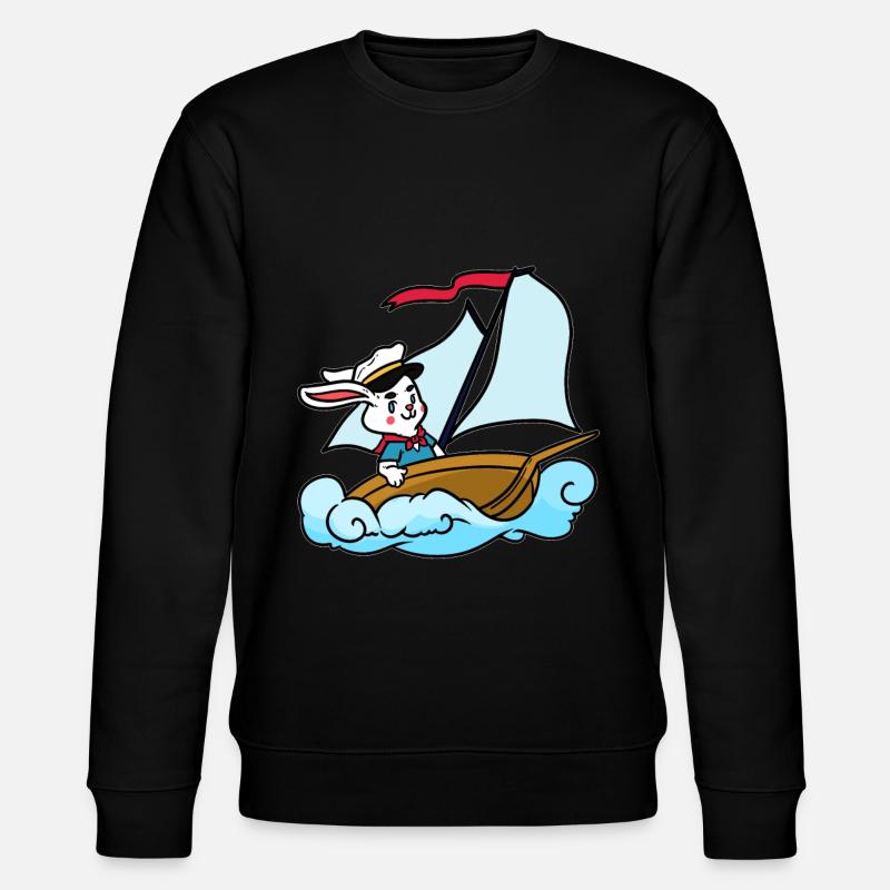 Sailing rabbits kids - Stanley/Stella CHANGER Unisex Organic Sweatshirt - black