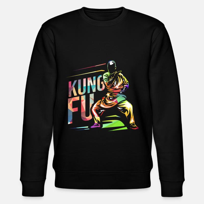 Kung Fu - Stanley/Stella Unisex Bio-Sweatshirt CHANGER  - Schwarz