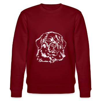 Newfoundland - Stanley/Stella CHANGER Unisex Organic Sweatshirt - burgundy - Front - Nik (191cm) & Marisol (170cm)