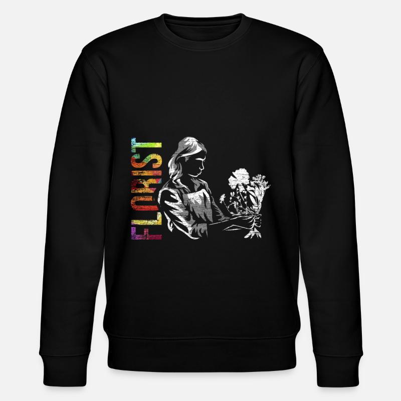 Floristen Geschenk - Stanley/Stella Unisex Bio-Sweatshirt CHANGER  - Schwarz