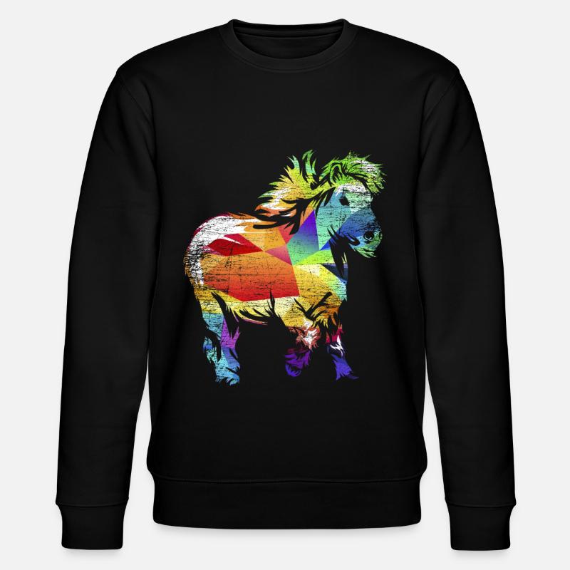 Shetlandpony Geschenk - Stanley/Stella Unisex Bio-Sweatshirt CHANGER  - Schwarz