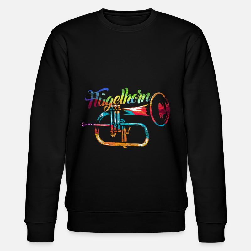 Flügelhorn Instrument Geschenk - Stanley/Stella Unisex Bio-Sweatshirt CHANGER  - Schwarz
