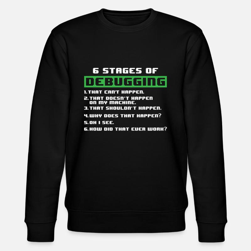 Debugging Programmierer - Stanley/Stella Unisex Bio-Sweatshirt CHANGER  - Schwarz