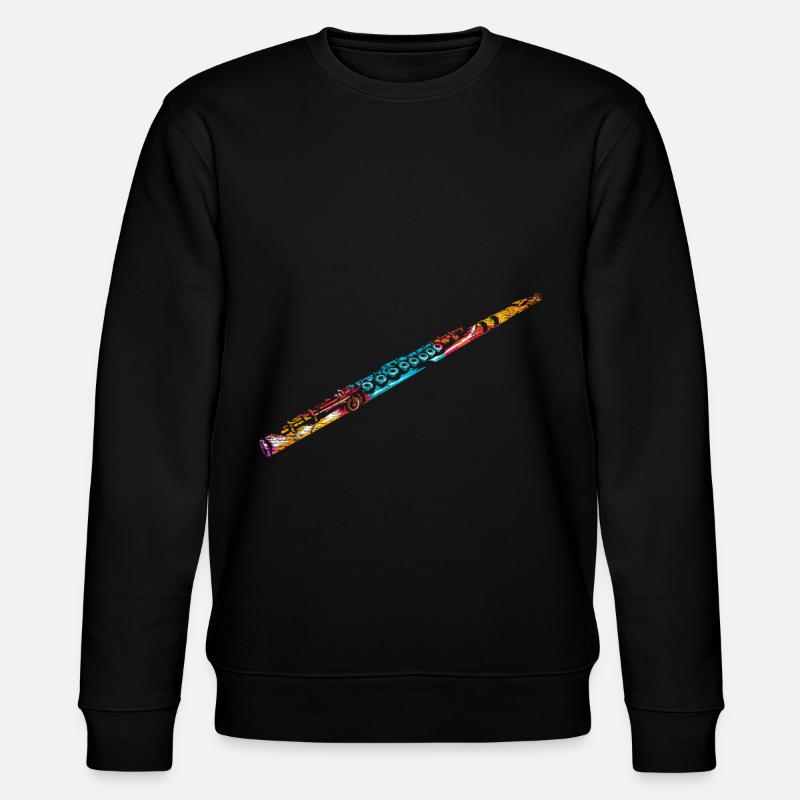 Western Konzertflöten Geschenk - Stanley/Stella Unisex Bio-Sweatshirt CHANGER  - Schwarz