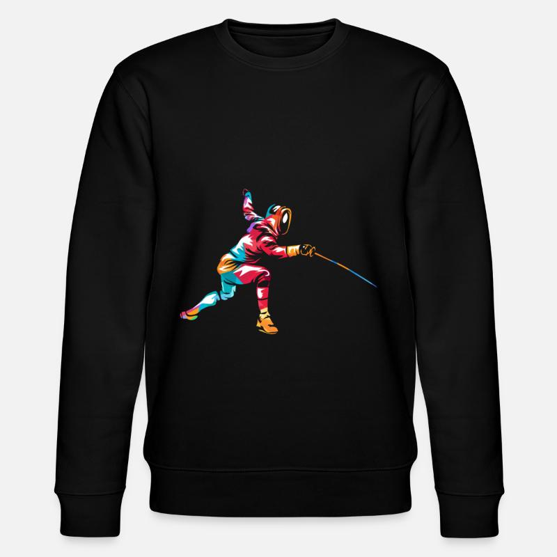 Fencing gift - Stanley/Stella CHANGER Unisex Organic Sweatshirt - black