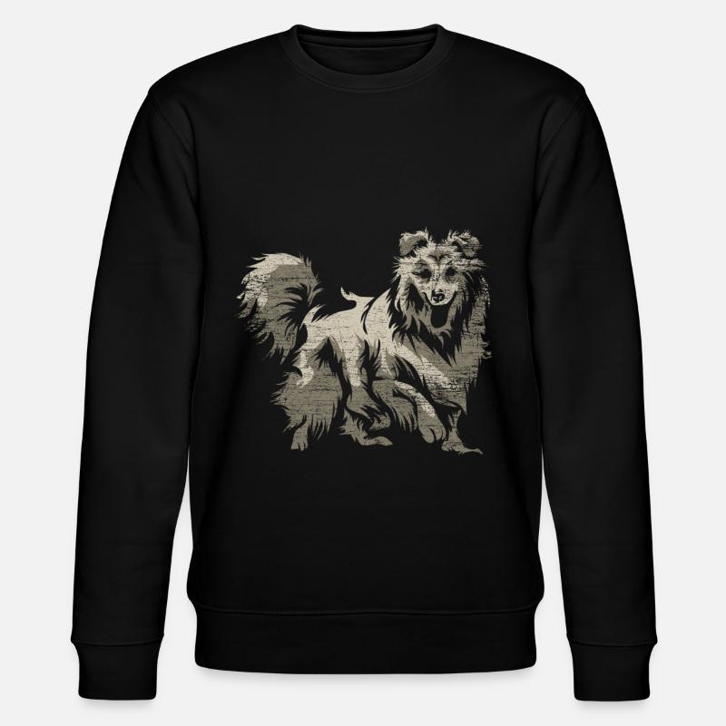 Shetland Chien de berger Cadeau - Sweat bio CHANGER Stanley/Stella Unisexe - noir