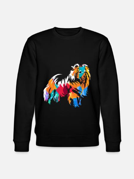 Shetland Shepherd Gift - Stanley/Stella CHANGER Unisex Organic Sweatshirt - black