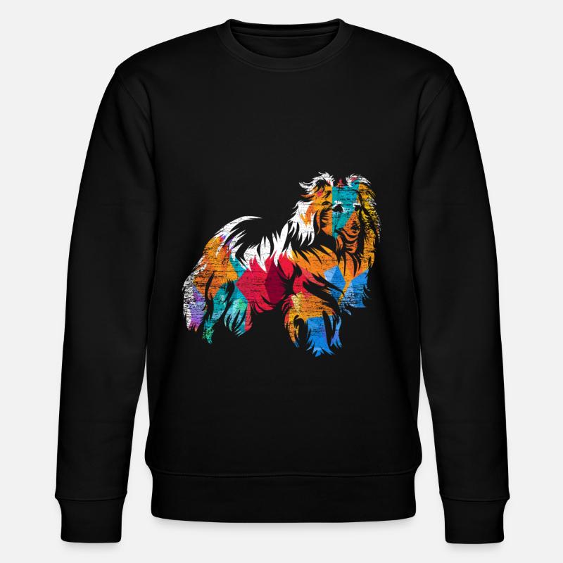 Shetland Shepherd Gift - Stanley/Stella CHANGER Unisex Organic Sweatshirt - black