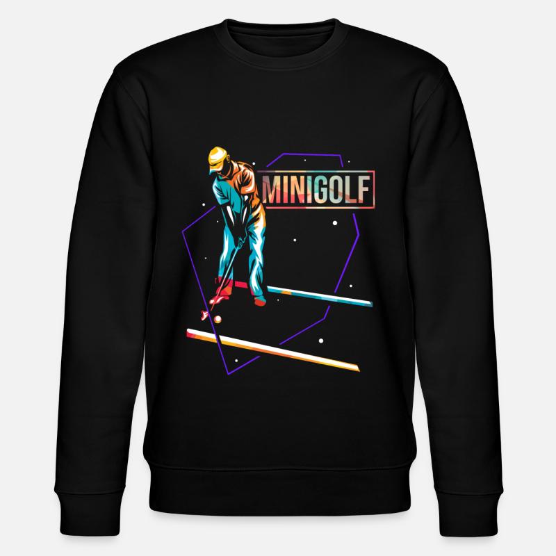 Minigolf - Stanley/Stella Unisex Bio-Sweatshirt CHANGER  - Schwarz