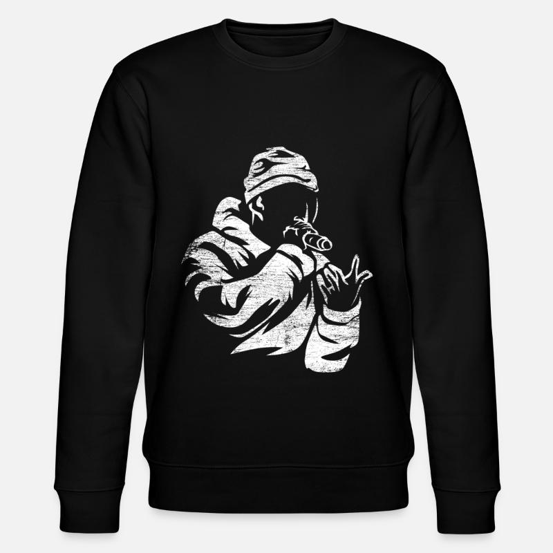 Rap Hip Hop Gift - Stanley/Stella CHANGER Unisex Organic Sweatshirt - black