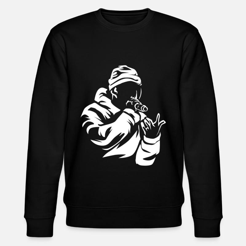 rap - Stanley/Stella CHANGER Unisex Organic Sweatshirt - black