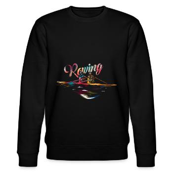 Rowing gift - Stanley/Stella CHANGER Unisex Organic Sweatshirt - black - Front - Nik (191cm) & Marisol (170cm)