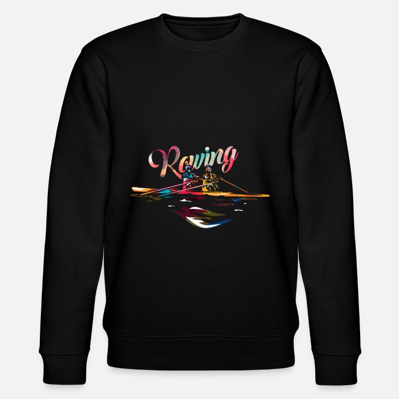 Rudern - Stanley/Stella Unisex Bio-Sweatshirt CHANGER  - Schwarz