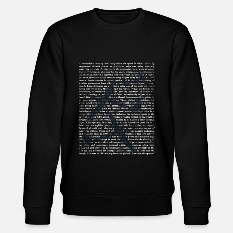 Glider Gift - Stanley/Stella CHANGER Unisex Organic Sweatshirt - black