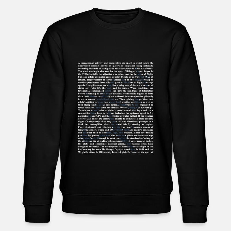 Gliding - Stanley/Stella CHANGER Unisex Organic Sweatshirt - black