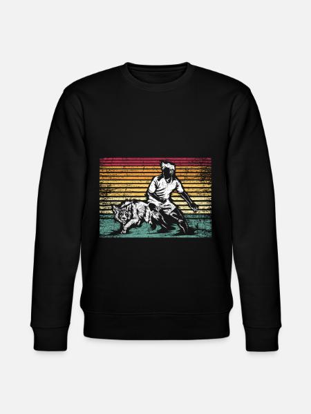 Border Collie skill - Stanley/Stella CHANGER Unisex Organic Sweatshirt - black