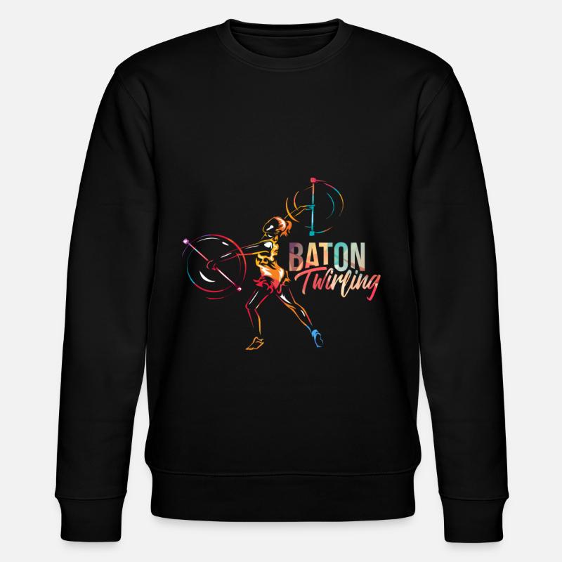 Baton Twirling - Sweat bio CHANGER Stanley/Stella Unisexe - noir
