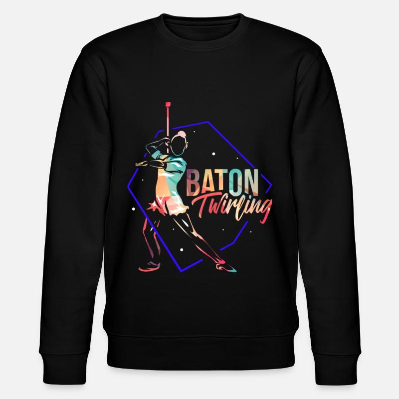 Baton Twirling - Sweat bio CHANGER Stanley/Stella Unisexe - noir