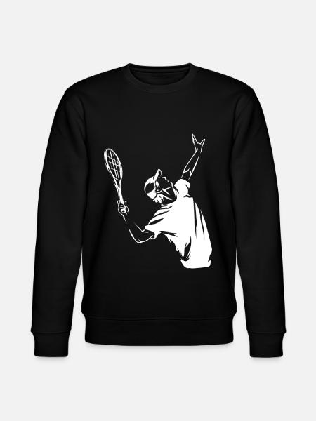 Tennis Sport Gift - Stanley/Stella CHANGER Unisex Organic Sweatshirt - black