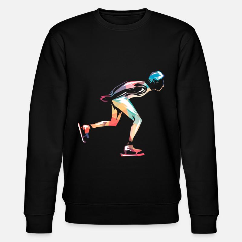 Ice scating - Stanley/Stella CHANGER Unisex Organic Sweatshirt - black