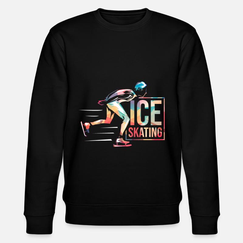 Ice scating - Stanley/Stella CHANGER Unisex Organic Sweatshirt - black