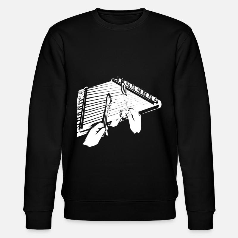 Hackbrett (Hackbrett) - Stanley/Stella Unisex Bio-Sweatshirt CHANGER  - Schwarz