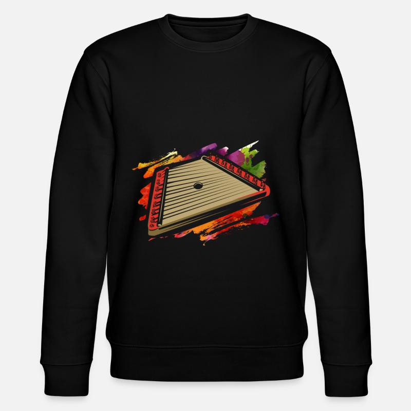 Hackbrett (Hackbrett) - Stanley/Stella Unisex Bio-Sweatshirt CHANGER  - Schwarz